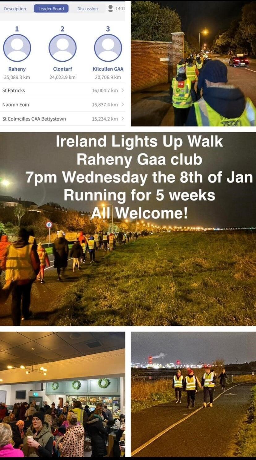 Ireland Lights Up Walk - Raheny GAA